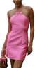 Skyla Dress In Hot Pink - Hot Pink