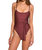 Zenna One Piece Swimsuit In Mocha - Mocha