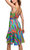 Zina Mini Wrap Dress In Psychedelic Swirl