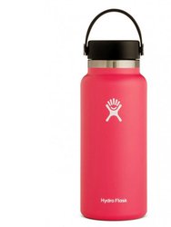 Vacuum Insulated Stainless Steel Water Bottle Wide Mouth With Flex Cap 32 OZ - Pink