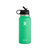 Vacuum Insulated Stainless Steel Water Bottle WideMouth With Straw Lid 32 OZ - Green