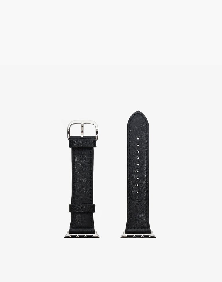 Apple Watch Band - Black Croc