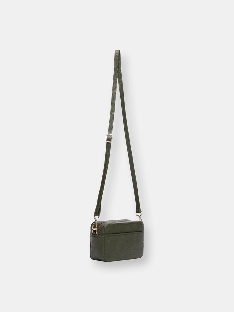 Camera Bag Olive Croc