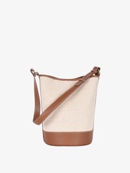Canvas Convertible Bucket Bag - Linen