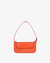 Luxe Buckle Shoulder Bag - Orange Croco