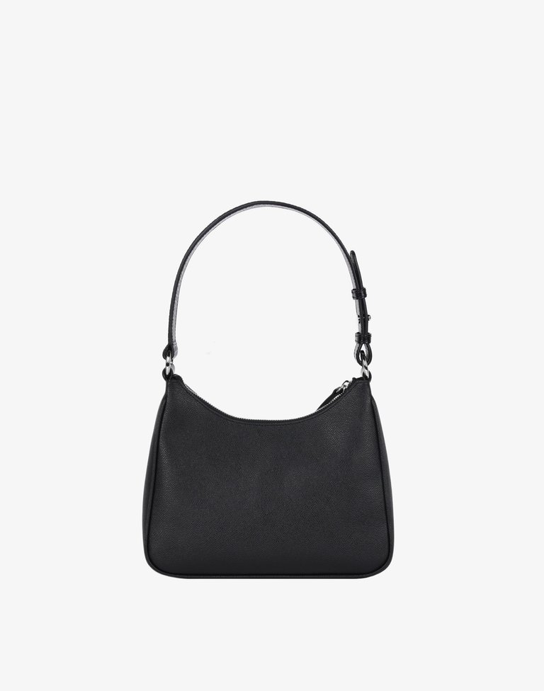 Luxe Medium Shoulder Bag - Black
