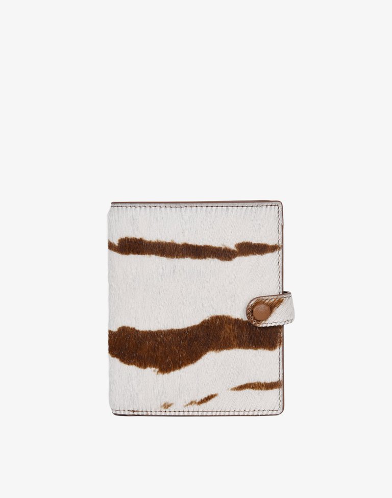 Luxe Traveler's Wallet - Zebra Hair Calf