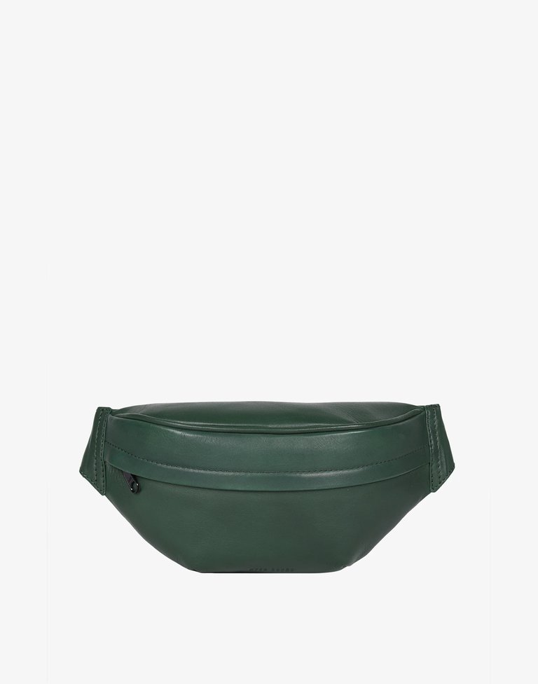 Upcycled Leather Fanny Pack - Green