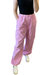 Denim Parachute Pants In Pink - Pink