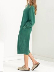 Long Sleeve Midi Sweatshirt Dress