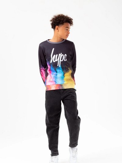 Hype Boys Colour Explosion Script Crew Neck Sweatshirt product