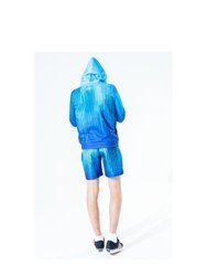 Boys Drips Pullover Hoodie - Blue/White