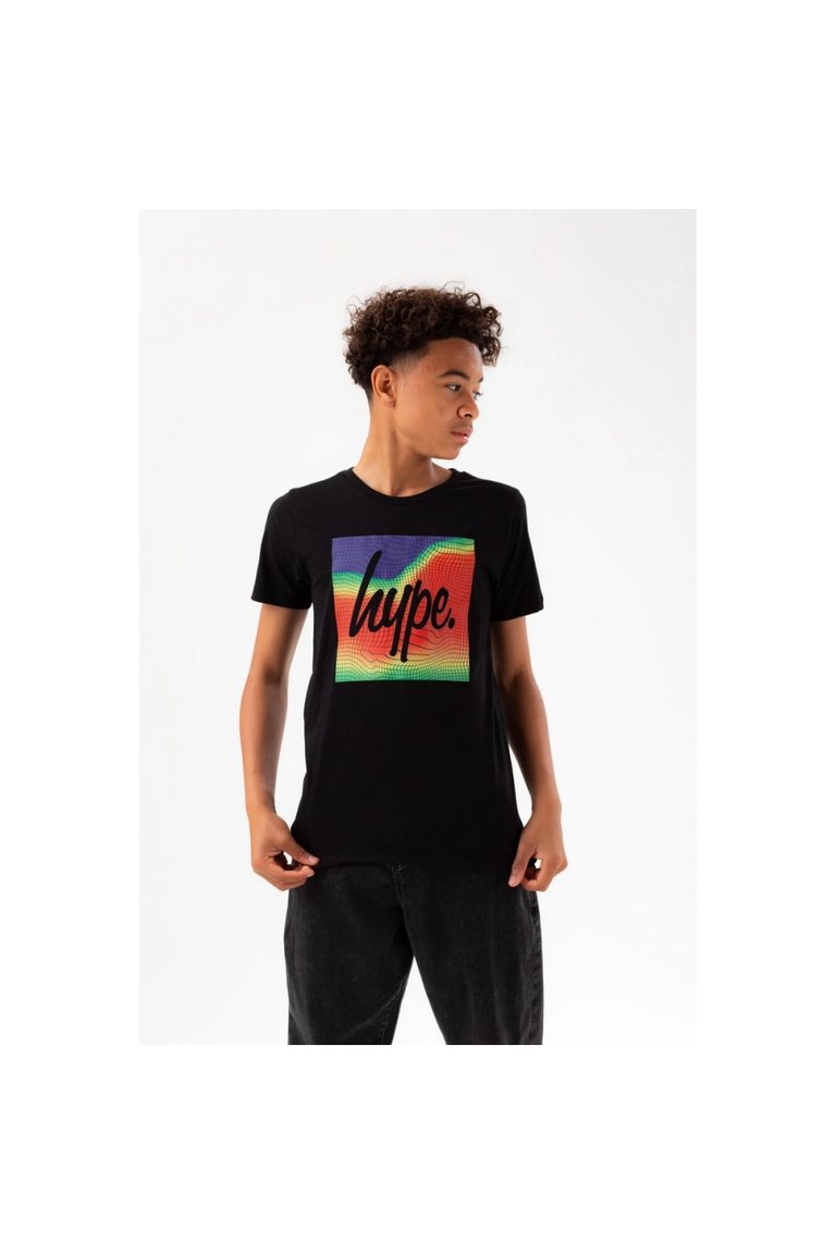 Boys Heatmap Script T-Shirt - Black