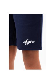 Boys Scribble Embroidered Sweat Shorts