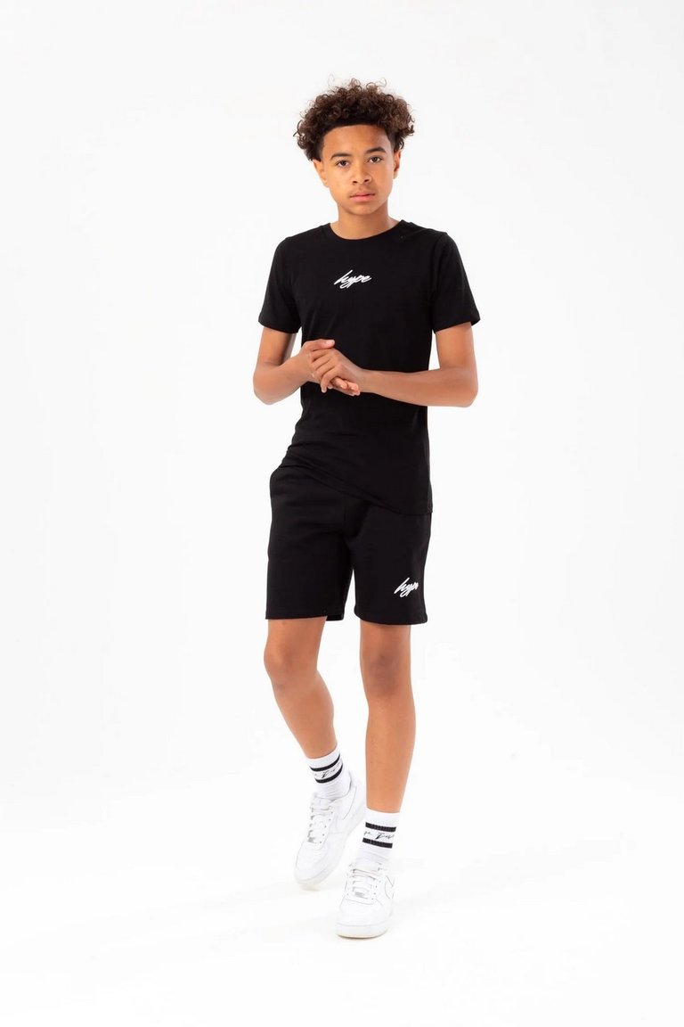 Boys Scribble T-Shirt - Black - Black