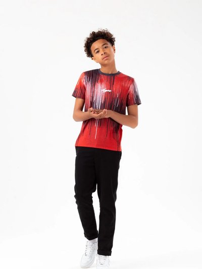 Hype Boys Scribble T-Shirt - Red/Black product