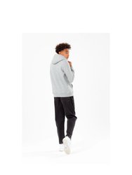 Boys Script Hoodie - Grey Marl