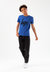 Boys Script Taped T-Shirt - Cobalt Blue