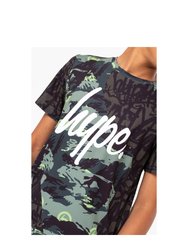 Boys Tyler Camo Script T-Shirt