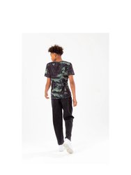 Boys Tyler Camo Script T-Shirt