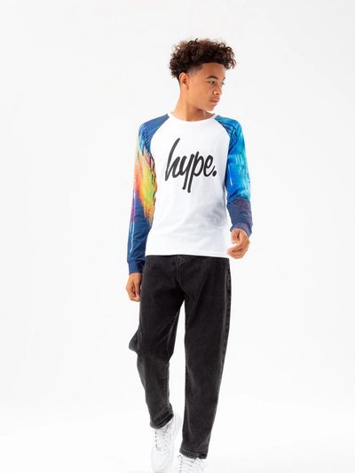 Hype Boys Watercolour Drips Script Long-Sleeved T-Shirt product
