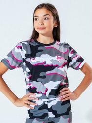 Childrens/Kids Line Camo T-Shirt