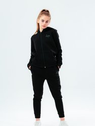 Childrens/Kids Script Tracksuit Set - Black - Black