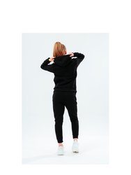 Childrens/Kids Script Tracksuit Set - Black