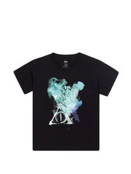 Childrens/Kids Smoke Houses Harry Potter T-Shirt - Black/Blue