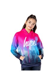 Childrens/Kids Spray Drips Pullover Hoodie