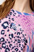 Girls Abstract Leopard Print Drop Shoulder Boxy T-Shirt