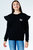 Girls Annabel Ruffle Sweater - Black - Black