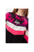 Girls Black Chevron Tie Dye Fade Script Long Sleeved T-Shirt - Black/Pink