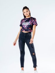 Girls Ditsy Floral Crop Top 