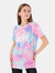 Girls Dream Smudge T-Shirt - Blue/Pink/White