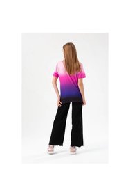 Girls Fade Foil Script T-Shirt