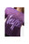 Girls Fade Glitter Script Crop T-Shirt - Purple