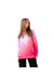 Girls Fade Holographic Script Crew Neck Sweatshirt