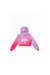 Girls Fade Holographic Script Crop Hoodie - Pink