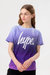 Girls Fade Script T-Shirt - Purple
