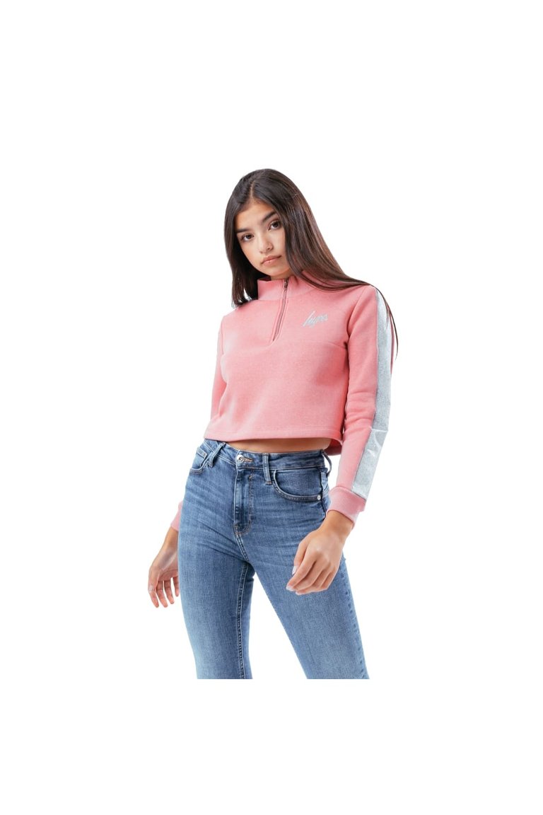 Girls Glitter Sweatshirt - Pink