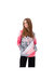 Girls Glitter Wave Script Hoodie - Pink - Pink