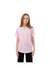 Girls Gothic Repeat Print T-Shirt - Pink/White