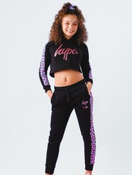 Girls Leopard Diva LOL Surprise Cropped Hoodie Long