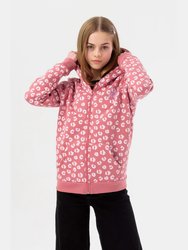 Girls Leopard Print Hoodie