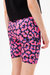 Girls Neon Cheetah Foil Script Cycling Shorts