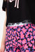 Girls Neon Cheetah Foil Script Cycling Shorts