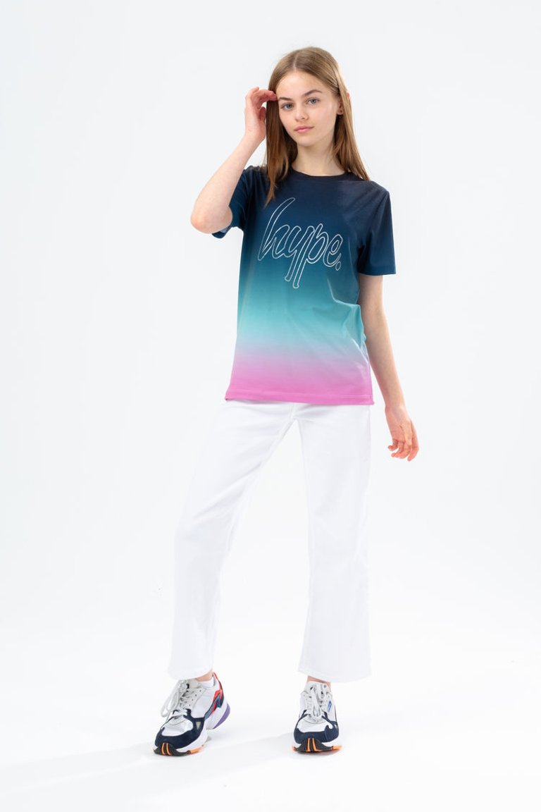 Girls Paradise Fade Glitter T-Shirt - Multi