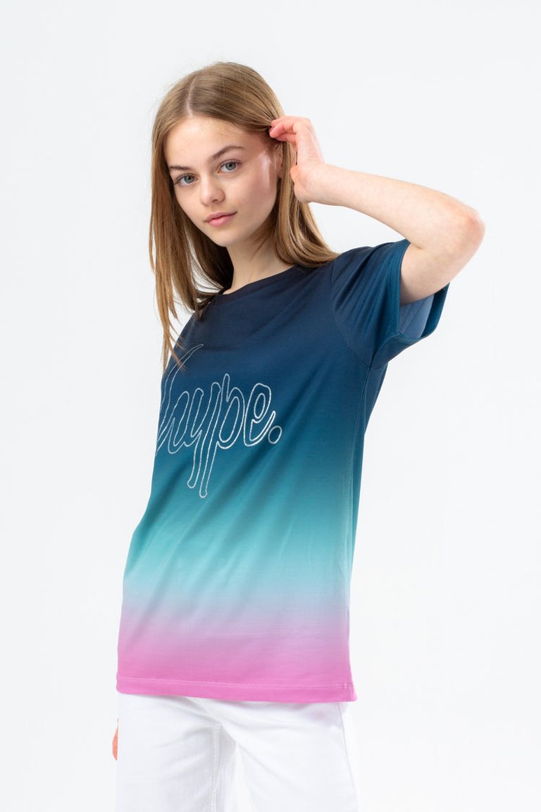 Girls Paradise Fade Glitter T-Shirt