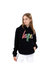 Girls Rainbow Hoodie - Black